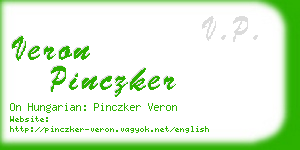 veron pinczker business card